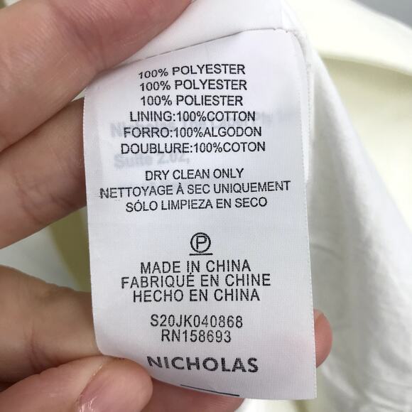 Nicholas Jennifer Vest 0 Sleeveless Button Front Belted Waist Pocket Collar - Picture 6 of 11